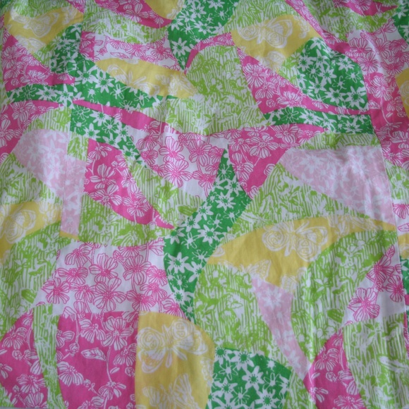 Lilly Pulitzer Dress Wing Ding Patch Franco Strapless Size 0 - Picture 3 of 8